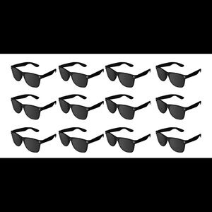 Super Z Outlet 12 pack Black Sunglasses Party Favors Kids New Individually Pack